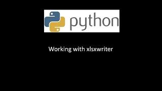 Working with xlsxwriter