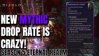 NEW CRAZY MYTHIC DROP RATE IN SEASON 5! Diablo 4