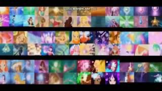 winx club all transformations split screen