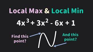 How to Find Local Maximum and Minimum Values of a Polynomial Function | Glass of Numbers