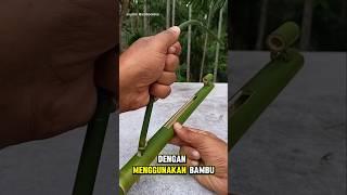 MEMATIKAN⁉️ orang ini membuat senapan dari bambu