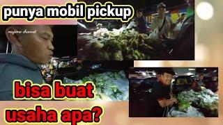 jualan sayur di atas mobil pickup // pengepul sayuran @Mujionochannel