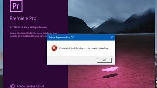 Cara Mengatasi Adobe Premiere Pro Tidak Bisa Dibuka (Could not find the shared documents directory.)