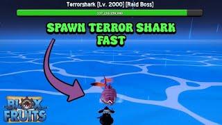 How To Spawn Terrorshark Raid FAST In Blox Fruits Update 20