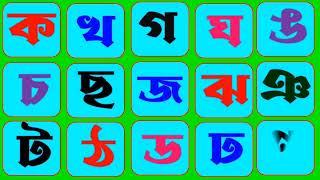 ক খ গ ঘ ঙ চ ছ জ ঝ ঞ ট ঠ ড ঢ ণ ত থ দ ধ ন প ফ ব ভ ম য র ল শ ..|| বাংলা বর্ণমালা শিক্ষা ব্যঞ্জনবর্ণ