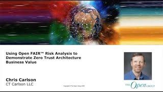 Using Open FAIR™ Risk Analysis to Demonstrate Zero Trust Architecture Business Value