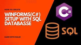 how to Create application setup with sql database c#(winforms) visual studio