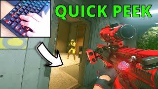 How To QUICK PEEK in Rainbow Six Siege(Keyboard Cam)