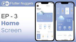 Real-Time Weather App 1.0 - Free Weather API with no key - 3/4 - Flutter Tutorial