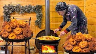 KATLAMA - Grandma Rose Making Delicious Azerbaijani Desserts! Village Life
