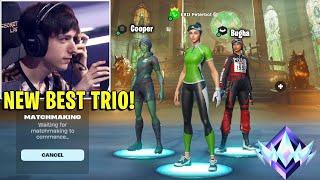 Peterbot *TEAMS UP* with Bugha & Cooper in PROS Scrims!