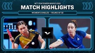 Hitomi Sato vs Izabela Lupulesku | WS R32 | WTT Contender Skopje 2025