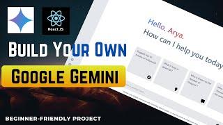 Build Your Own Generative AI App Using Google Gemini API with React JS | Beginner-Friendly Project