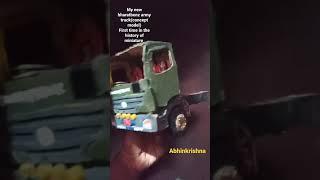 First time in youtube. Miniature Bharatbenz army truck (concept model)
