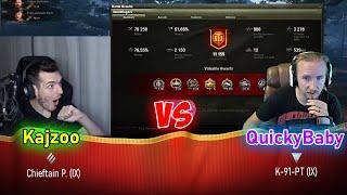 QuickyBaby vs Kajzoo in random battle | World of Tanks