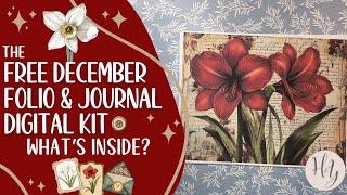 December Free Folio and Journal Kit | Part I - Let's See What's Inside...40 Pages of Fun Inside