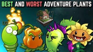 Top 5 BEST and WORST ADVENTURE PLANTS! | Plants vs. Zombies 2