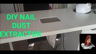 DIY NAIL DUST COLLECTOR INSTALLATION ON NAIL DESK / IKEA NAIL DESK