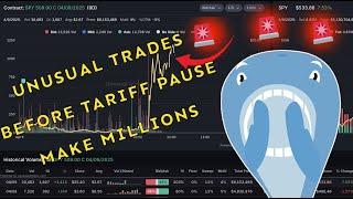INSANE Unusual Options Activity BEFORE the Trump Tariff Pause; They Made MILLIONS!