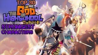 Top 80 Strongest God of Highschool Characters