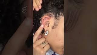 Multiple ear piercings  #ouferbodyjewelry #piercingjewelry #earrings