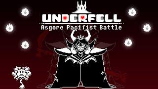 {No Hit} Underfell Asgore Pacifist Battle [All Endings] (Undertale Fangame)