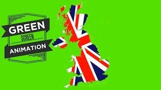 United Kingdom Map - Green Screen Footage Free [ Pinnacle Studio ]