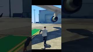 GTA V FRANKLIN DESTROY EXPENSIVE CARGO PLANE #shorts RockinGame #youtubeshorts