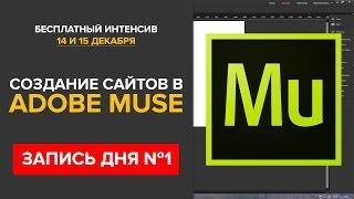 Практика создания сайта в Adobe Muse (запись мастер-класса от 14 декабря)