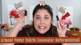 Reformulated Armani Power Fabric Concealer! Old Versus New! I Am Very Afraid!