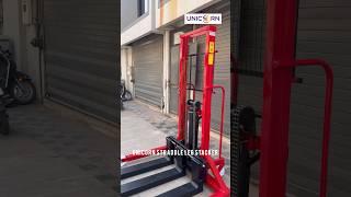 Straddle Leg Stacker | Customised Stacker | Hydraulic Stacker #youtubeshorts #stacker #trending