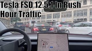 Can FSD 12.5.1 Handle Busy Rush Hour Traffic?