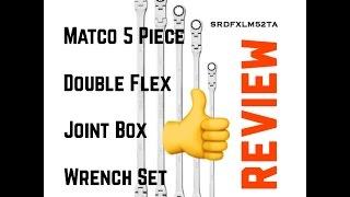 Review 5 Piece Double Flex-Joint Box Wrench Set Matco Tools | SRDFXLM52TA | Bundys Garage