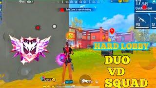 Hard Lobby Duo Vs Squad Gameplay  | Garena Free Fire | Shree Gaming