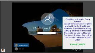 Windows Server 2016 Active Directory Domain Creation Step by Step