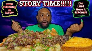 WHAT REALLY HAPPENED TO ME | SMOTHERED POT ROAST OVER RICE | MUKBANG | SOULFOOD