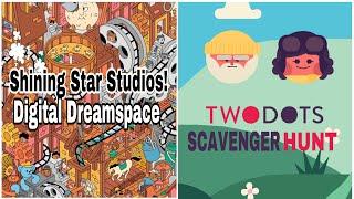 Two Dots Shining Star Studios! Digital Dreamspace Scavenger Hunt