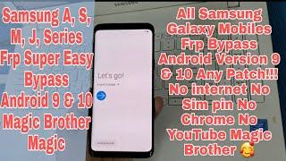 All Samsung Mobiles Frp Bypass Android Version 9 & 10 #New !!! Bro Super Easy 