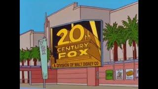 20th Century Fox with Disney byline in The Simpsons (1999)