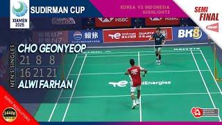 Cho Geonyeop (KOR) vs Alwi Farhan (INA) | Sudirman Cup 2025 | SF MS Highlights