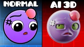 This Cruel World Normal VS 3D AI Version | Geometry Dash Fun