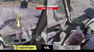 Signaltape® vs Premium Stretch Marker Tape | Operator View