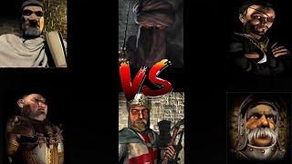 FREDERICK CALIPH SNAKE VS PIG LIONHEART MARSHALL | Stronghold Crusader Ai Battle