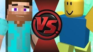 MINECRAFT STEVE vs ROBLOX NOOB! Cartoon Fight Club Episode 81