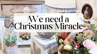 We Need A Christmas Miracle | Thrifted Cottage Garden Decor