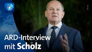 Bundeskanzler Scholz im ARD-Interview