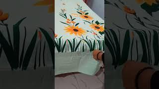 #shorts amezing bedsheet painting #painting #youtubeshorts