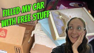 FILLED MY CAR WITH FREE STUFF!!