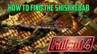 Fallout 4 Rare Weapons - "Shishkebab" How To Find Flaming Sword