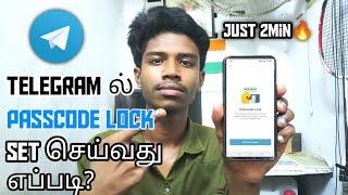 How to Set Passcode Lock On Telegram In Tamil | Tech With Jana John